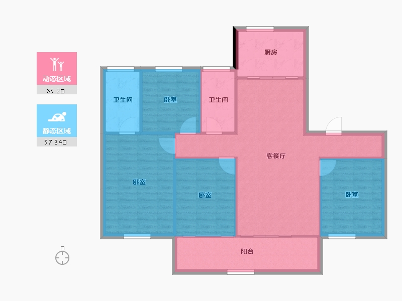 浙江省-宁波市-保利瑧誉-112.77-户型库-动静分区