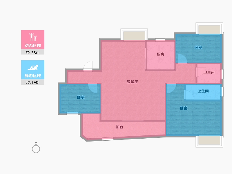 江西省-吉安市-凤凰学府-92.68-户型库-动静分区