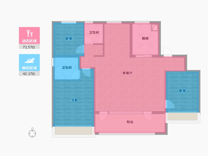 山东省-青岛市-森林公园-101.69-户型库-动静分区