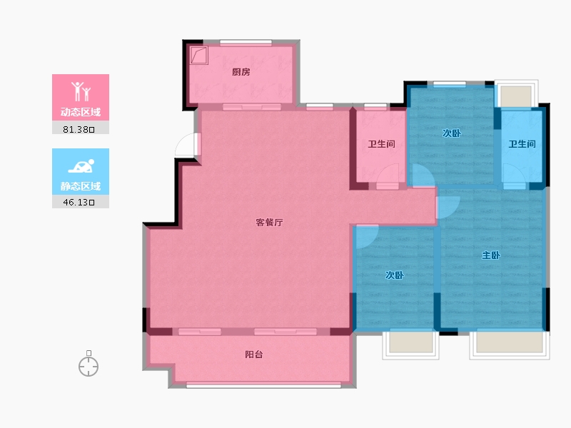 江西省-赣州市-中海城南壹号-122.24-户型库-动静分区