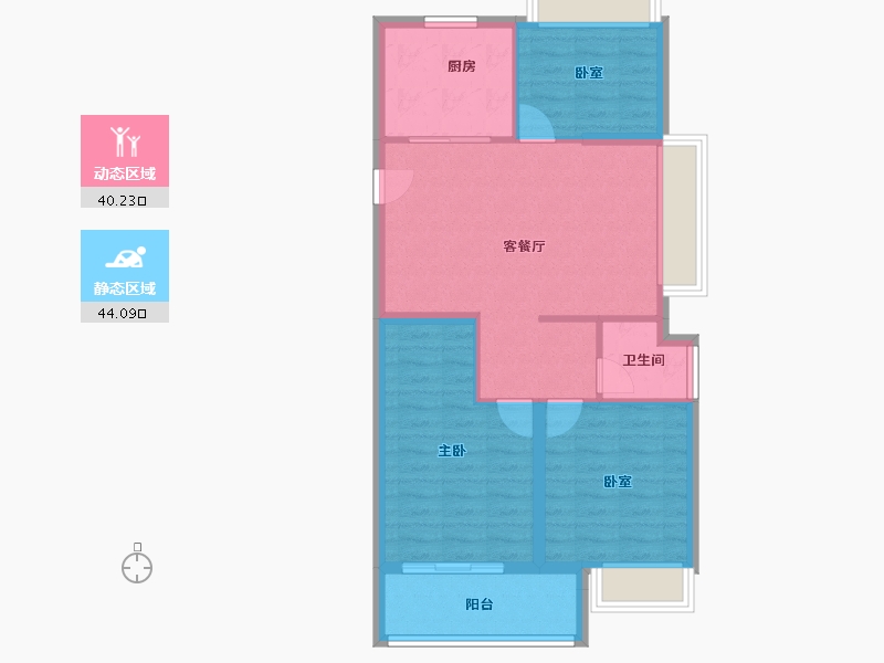 上海-上海市-安联虹悦-76.01-户型库-动静分区