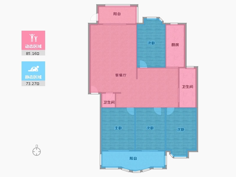 湖北省-武汉市-玉兰苑-南区-138.14-户型库-动静分区