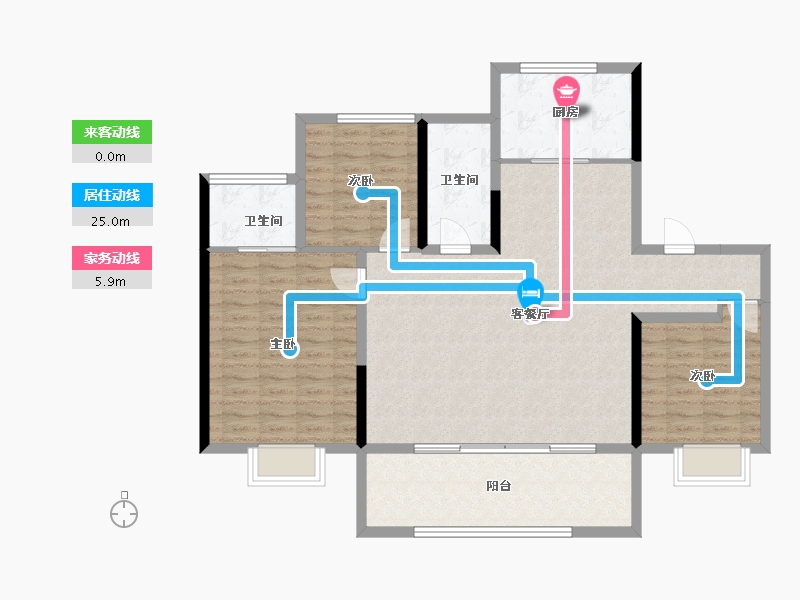 安徽省-合肥市-兴港和昌湖畔天樾-116.26-户型库-动静线