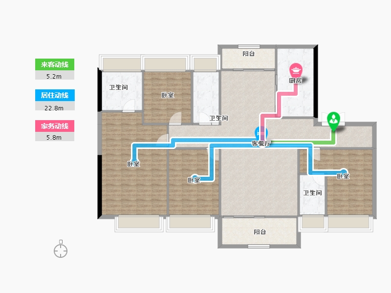 广东省-惠州市-碧桂园天熹-154.09-户型库-动静线