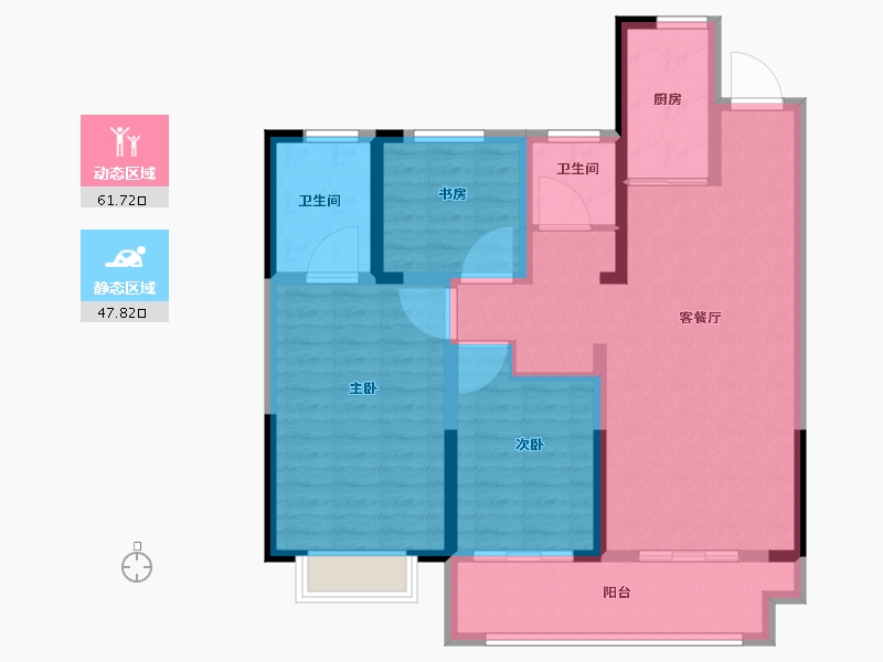 山西省-晋城市-浩翔君悦荟-98.00-户型库-动静分区