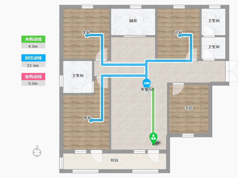 河北省-廊坊市-漫香墅-100.82-户型库-动静线