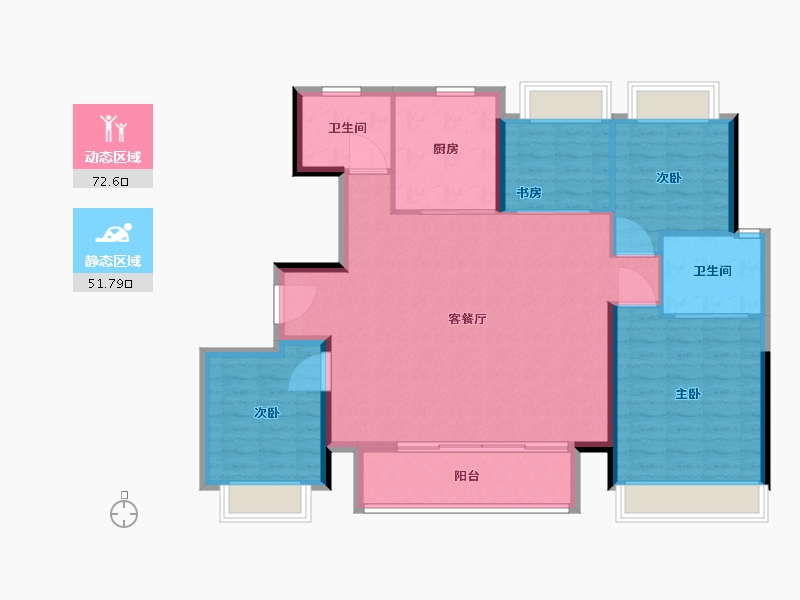 上海-上海市-古美华府-114.00-户型库-动静分区