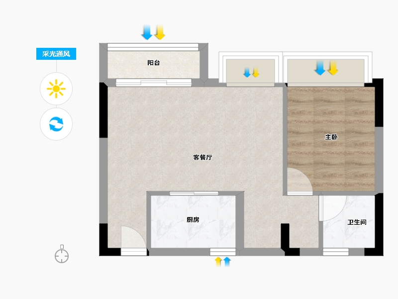 四川省-成都市-青城365南院二期-42.51-户型库-采光通风