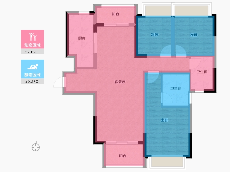 四川省-成都市-保利云上-83.12-户型库-动静分区