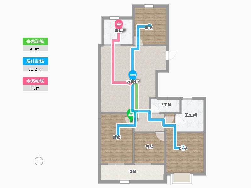 浙江省-温州市-东厦滨江上品-99.77-户型库-动静线