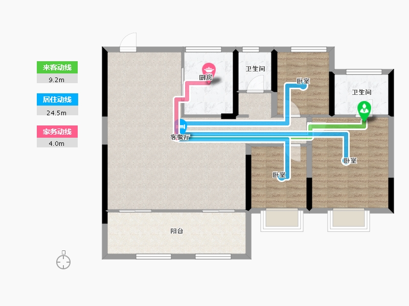 安徽省-合肥市-和顺保利越秀和悦云锦-101.75-户型库-动静线