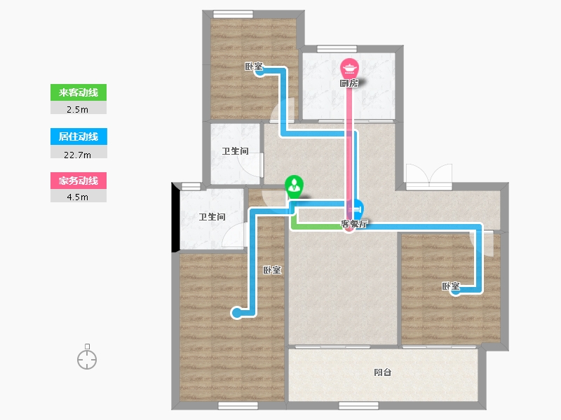 安徽省-合肥市-远大九璟湾-94.84-户型库-动静线