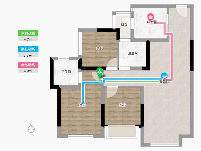 四川省-成都市-东原江山印月-67.32-户型库-动静线