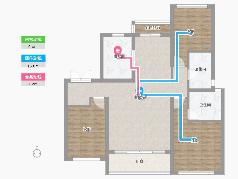 四川省-成都市-龙湖映辰-97.00-户型库-动静线