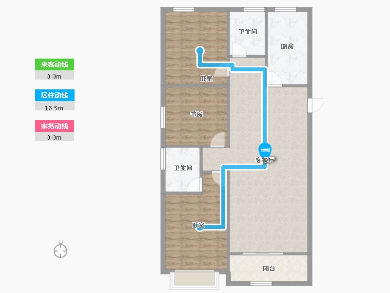 甘肃省-兰州市-保利天汇-105.78-户型库-动静线