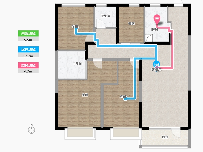 山东省-青岛市-尚嘉中心-112.93-户型库-动静线