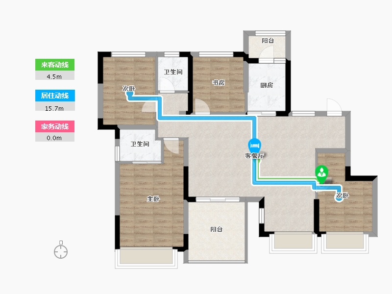 四川省-成都市-明信天府壹号-99.00-户型库-动静线