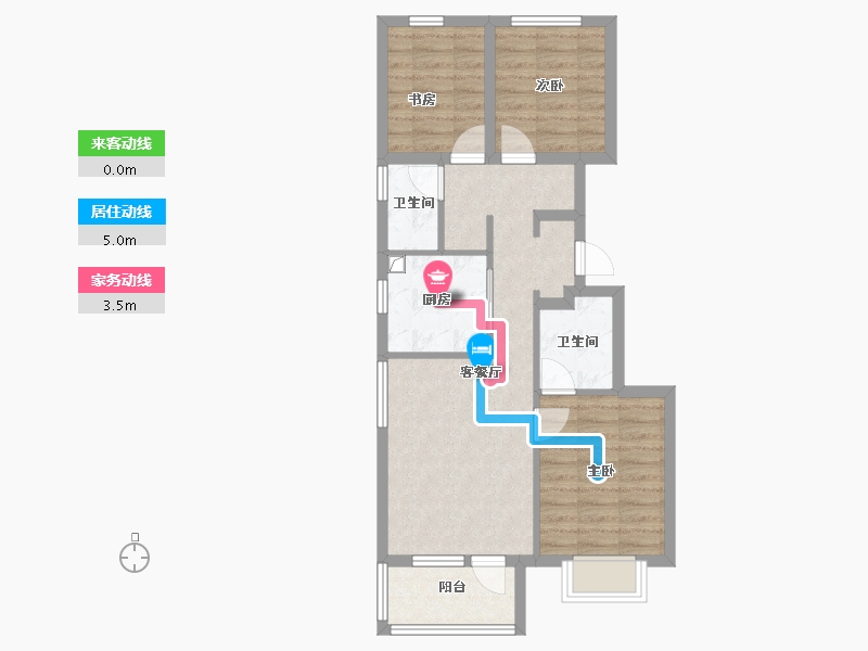 河北省-廊坊市-金融街·融府-66.69-户型库-动静线