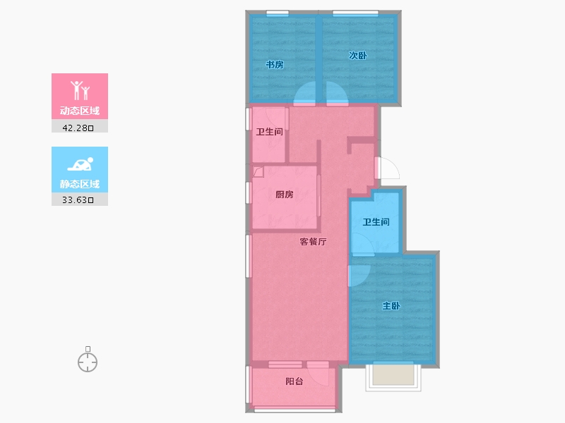 河北省-廊坊市-金融街·融府-66.69-户型库-动静分区