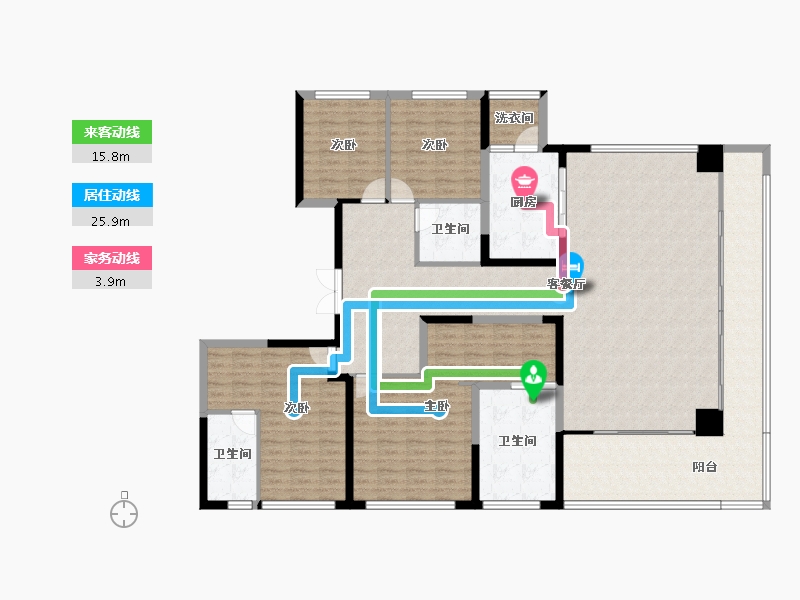 四川省-成都市-锦江赋-192.31-户型库-动静线