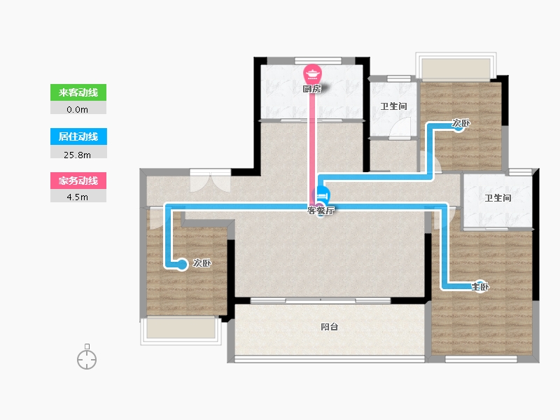 安徽省-合肥市-招商保利臻悦-115.98-户型库-动静线