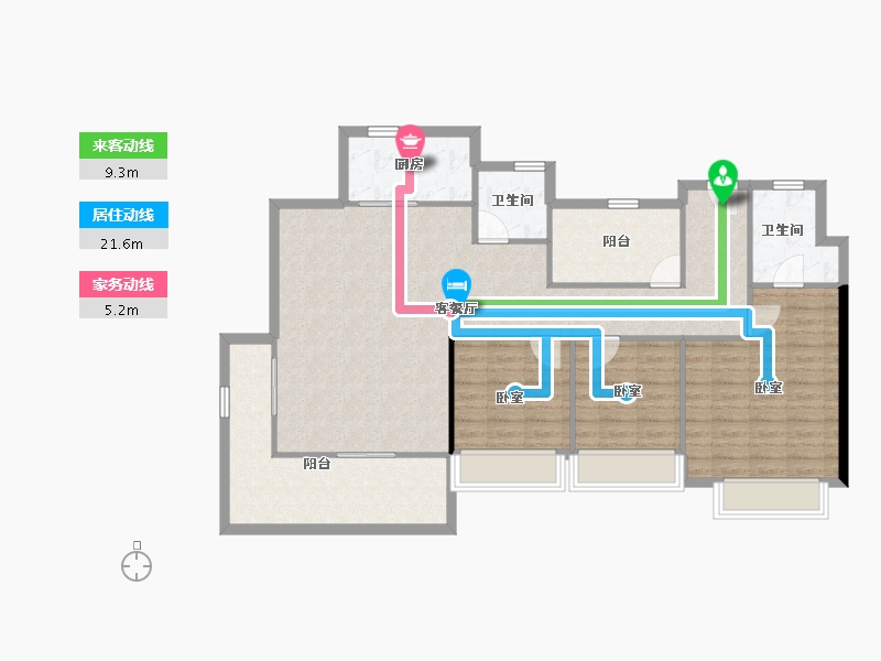 湖南省-长沙市-天境星城-113.31-户型库-动静线