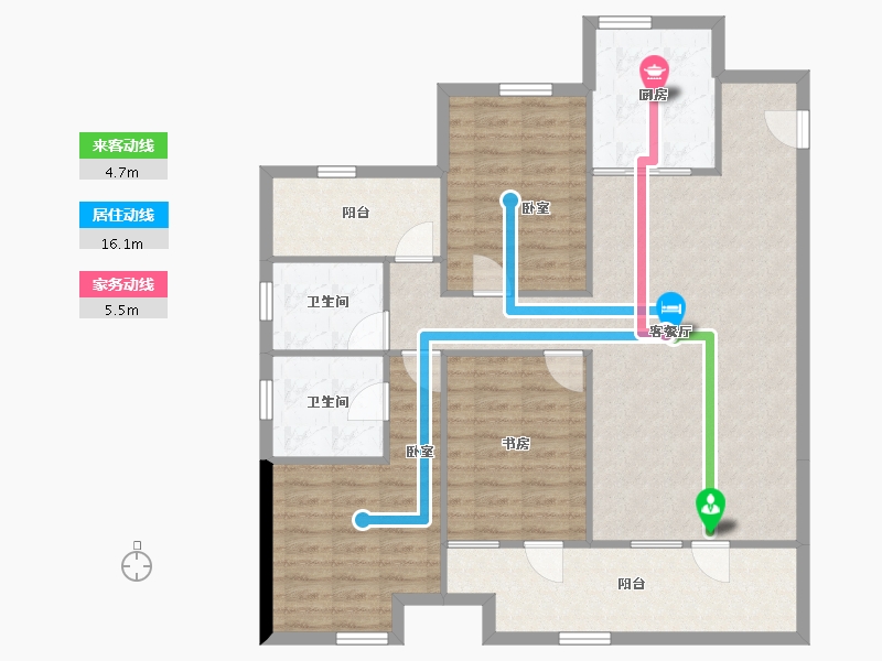 宁夏回族自治区-银川市-银川融创城-109.97-户型库-动静线