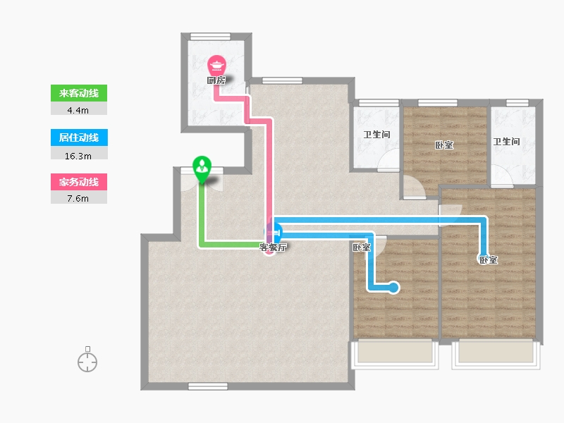 河北省-廊坊市-中交·上和苑-115.84-户型库-动静线