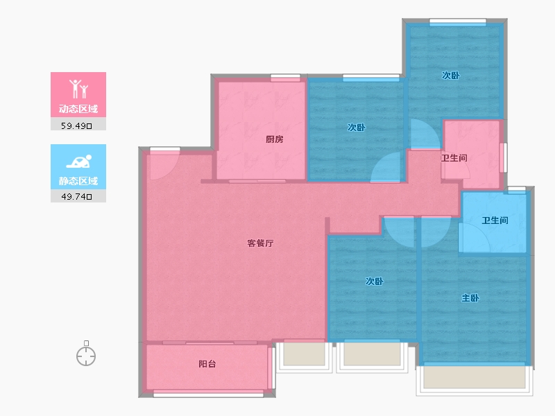 上海-上海市-金融街金悦府-100.00-户型库-动静分区