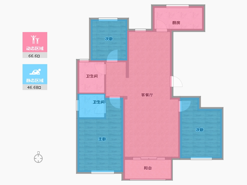 河北省-邯郸市-静和苑-102.00-户型库-动静分区