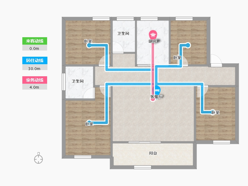 河南省-鹤壁市-科好君邻书院-105.77-户型库-动静线