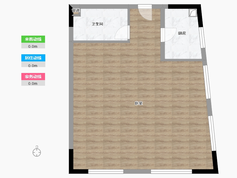 江苏省-南京市-中冶·锦绣和轩-66.18-户型库-动静线