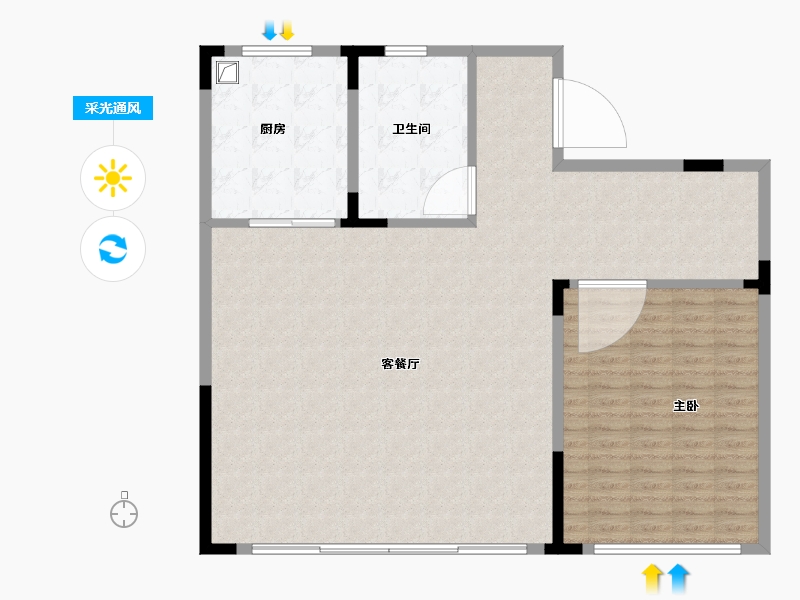 浙江省-杭州市-驭远久映樾府-123.76-户型库-采光通风