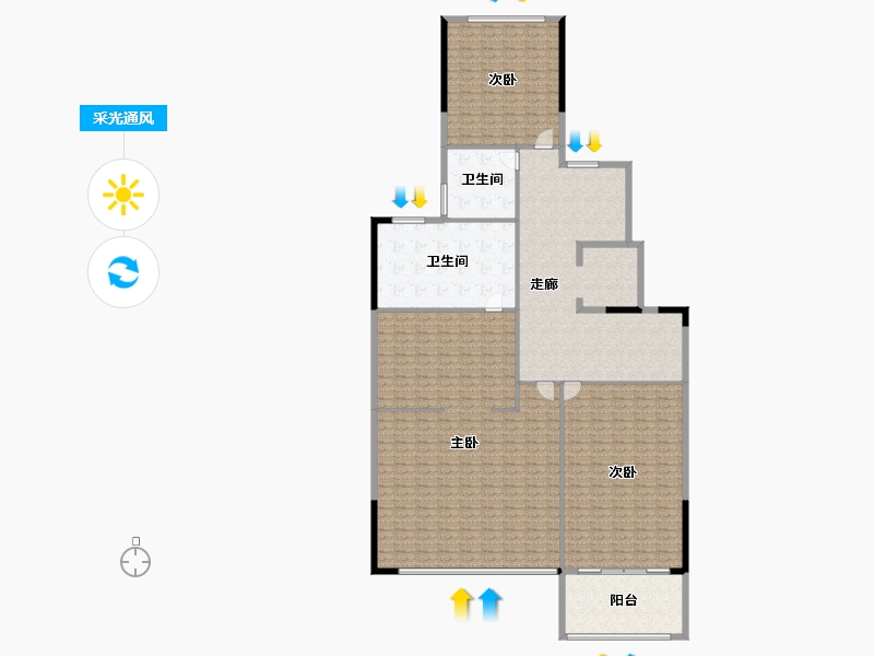 四川省-成都市-建发天府养云-257.48-户型库-采光通风