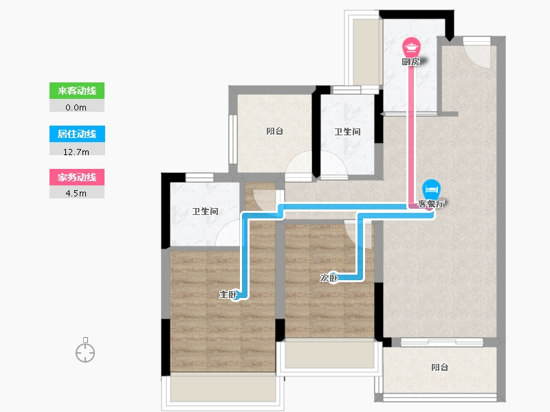 广东省-珠海市-方直西岸-68.01-户型库-动静线