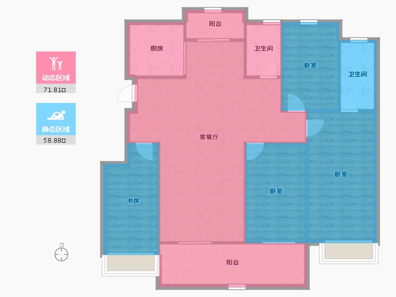 江西省-吉安市-庐陵润景-120.49-户型库-动静分区