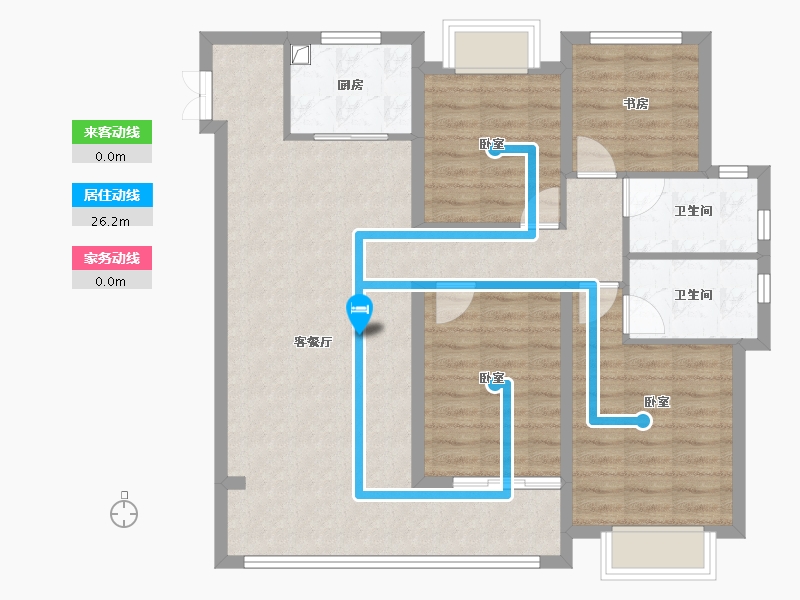 浙江省-温州市-东厦滨江上品-96.88-户型库-动静线