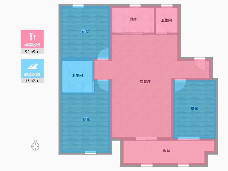 河南省-鹤壁市-科好君邻书院-95.99-户型库-动静分区