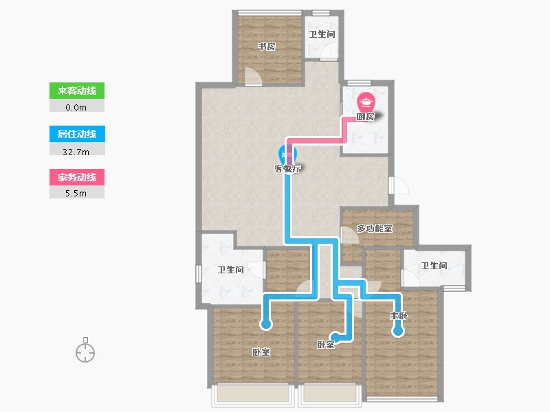 浙江省-温州市-东厦滨江上品-134.58-户型库-动静线