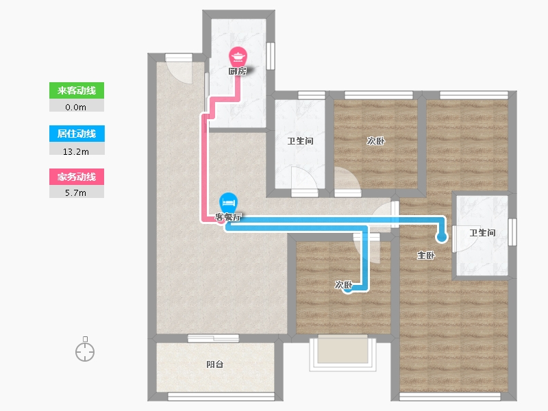 福建省-泉州市-阳江春晓-84.00-户型库-动静线