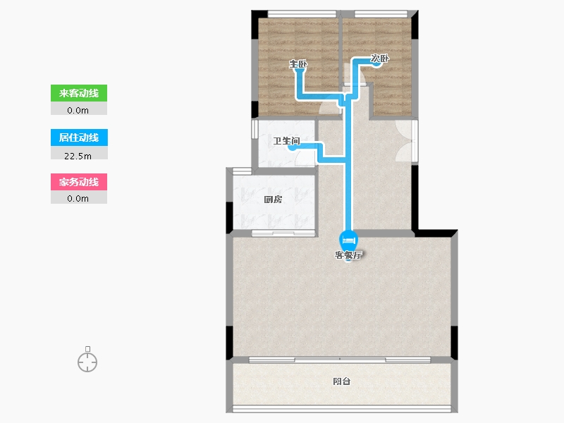 四川省-成都市-中交统建锦江九章-88.65-户型库-动静线