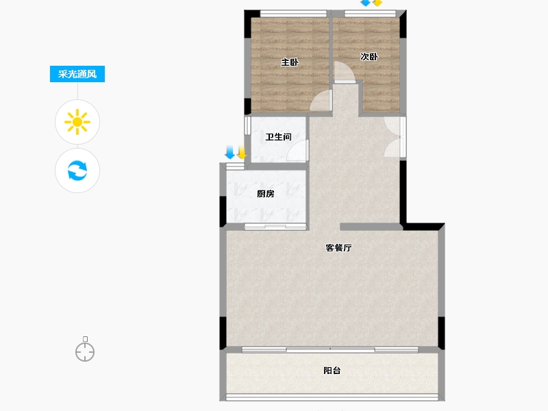 四川省-成都市-中交统建锦江九章-88.65-户型库-采光通风