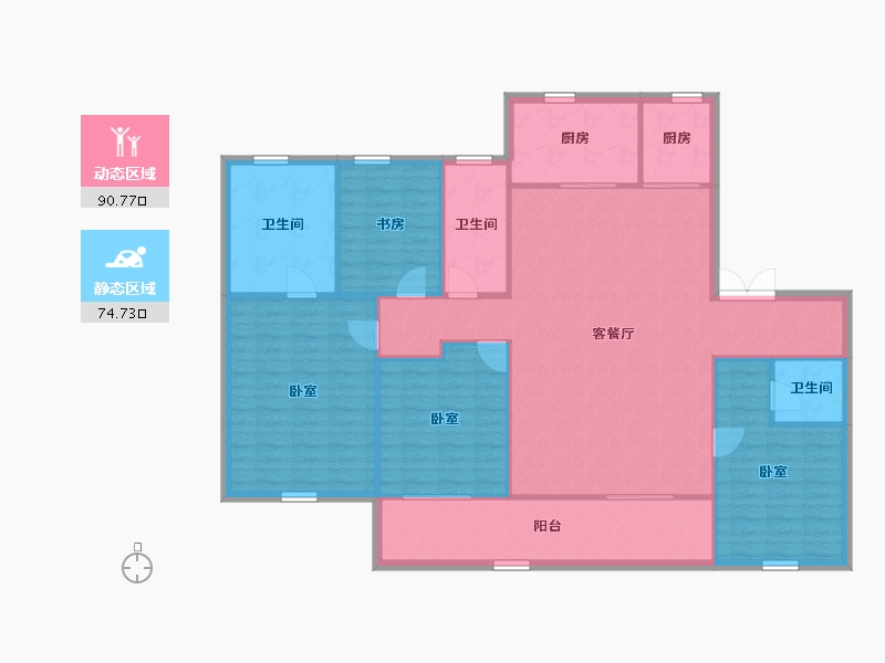 浙江省-宁波市-保利瑧誉-153.40-户型库-动静分区