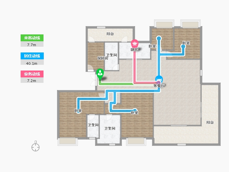 湖南省-长沙市-绿城桂满湘江-231.43-户型库-动静线