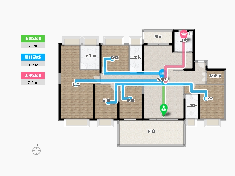 广东省-惠州市-碧桂园十里银滩伴海云山-193.53-户型库-动静线