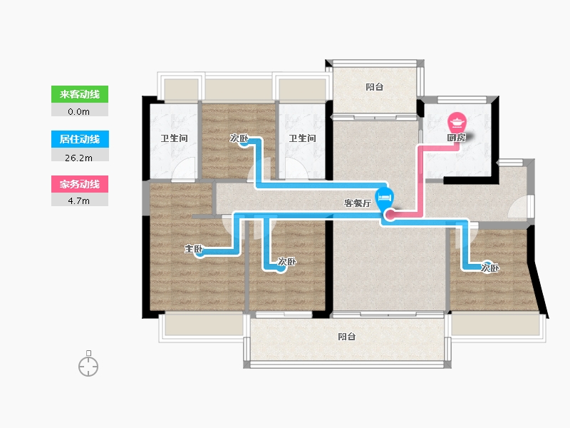 广东省-深圳市-信义金御半山·珑门-97.59-户型库-动静线