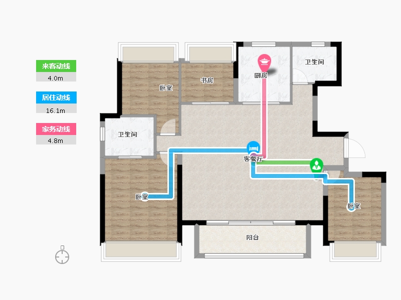 上海-上海市-华发古美华府-116.49-户型库-动静线