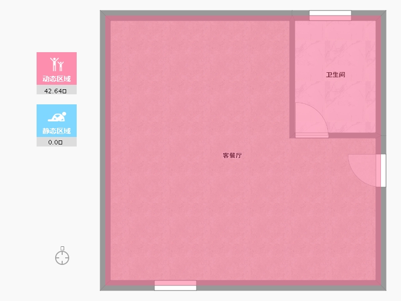 青海省-西宁市-天桥·中心-39.29-户型库-动静分区