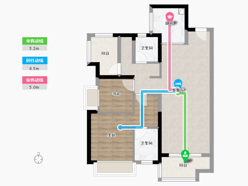 广东省-惠州市-新城香悦澜山-72.21-户型库-动静线