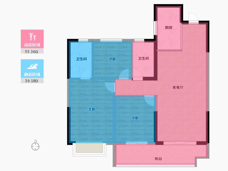 陕西省-榆林市-博领&领航·科创印-85.00-户型库-动静分区